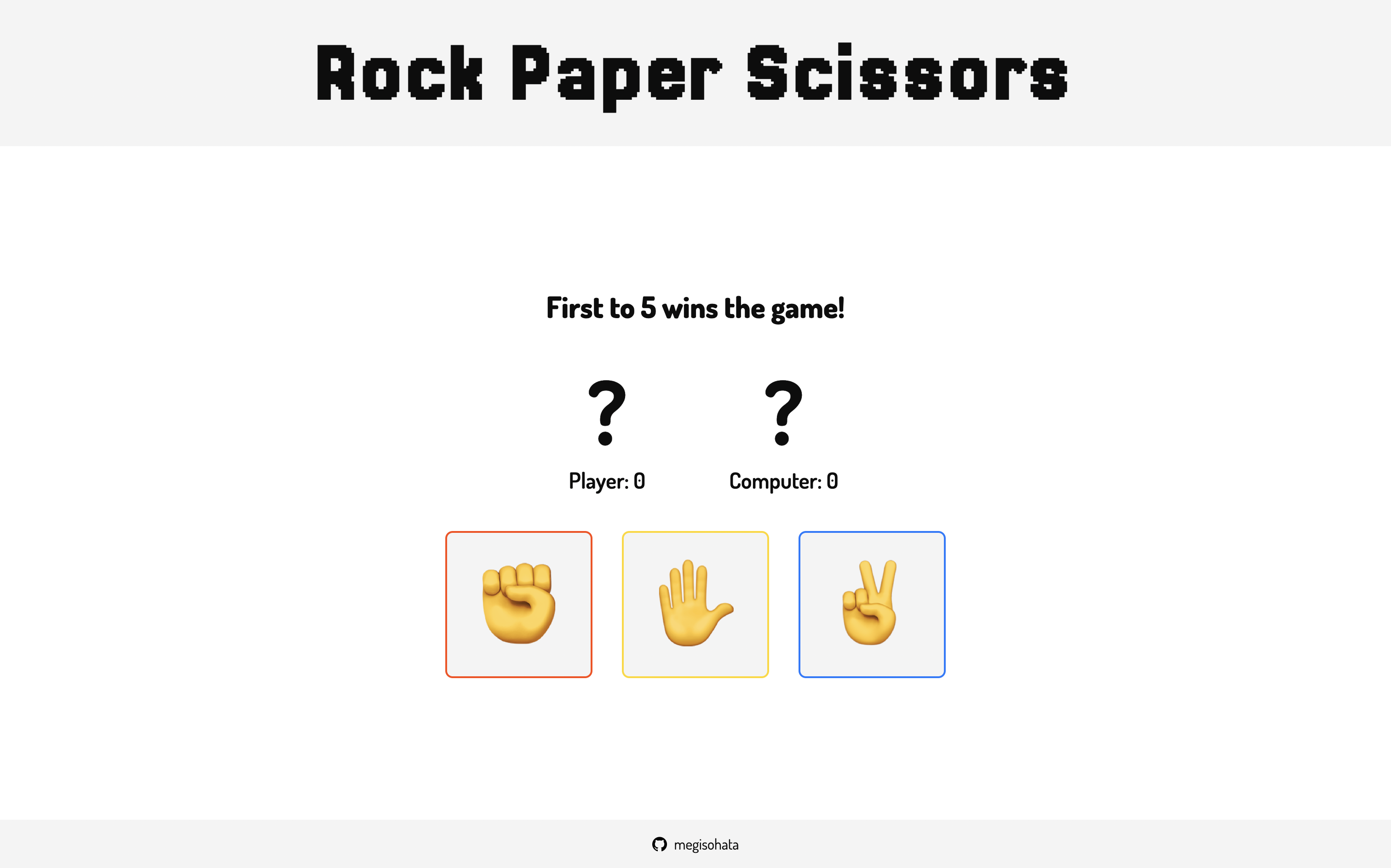 Rock Paper Scissors
